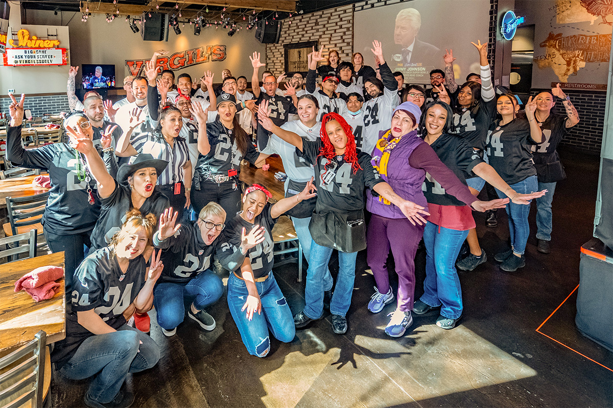 Football Fans at Virgil's Las Vegas for the Big Game