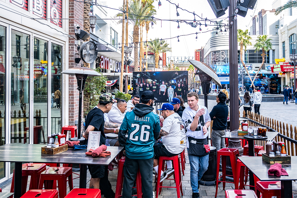 Football Fans at Virgil's Las Vegas for the Big Game