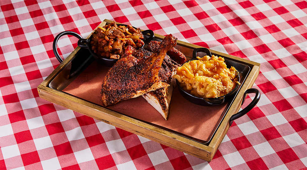 Smoked Barbecued 1/2 Chicken
