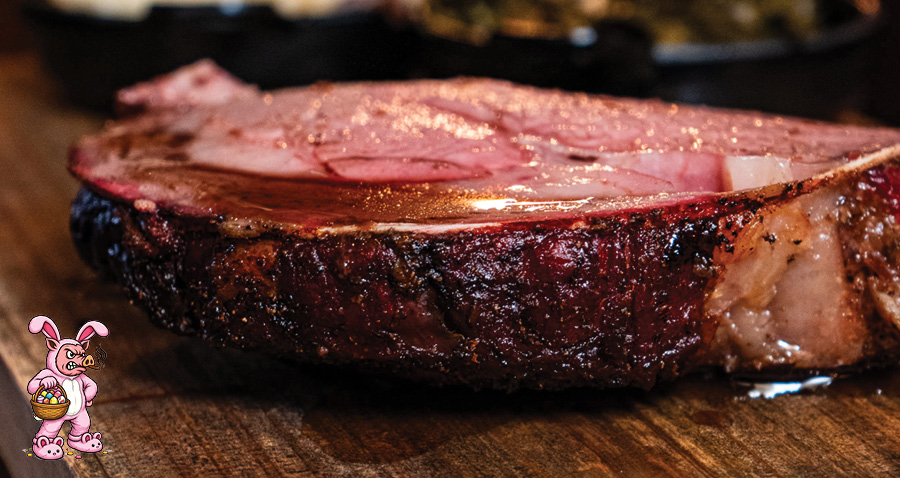 Smoked Prime Rib for Easter with Bubba the Pig