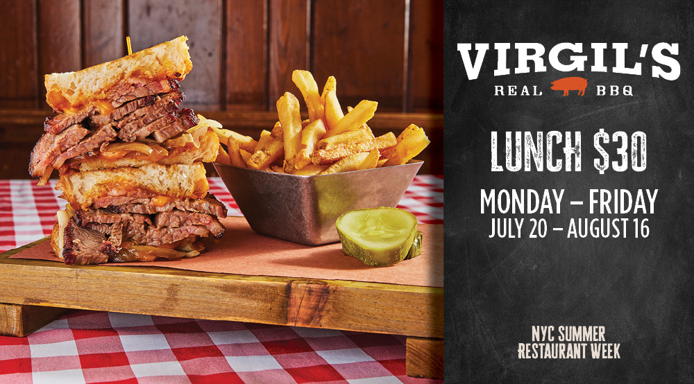 Virgil's Lunch | Monday – Friday | $30