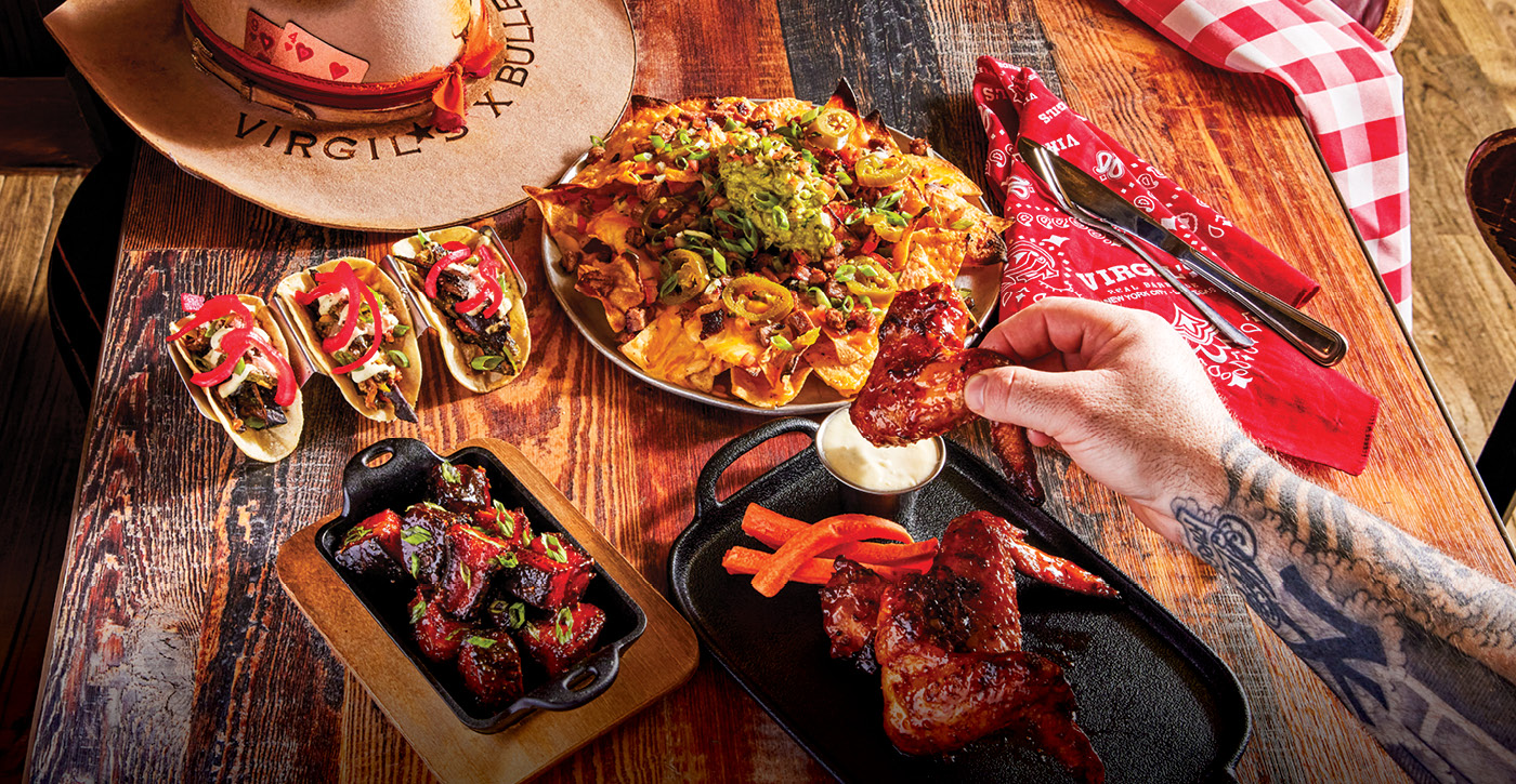 Nachos, BBQ Wings and more
