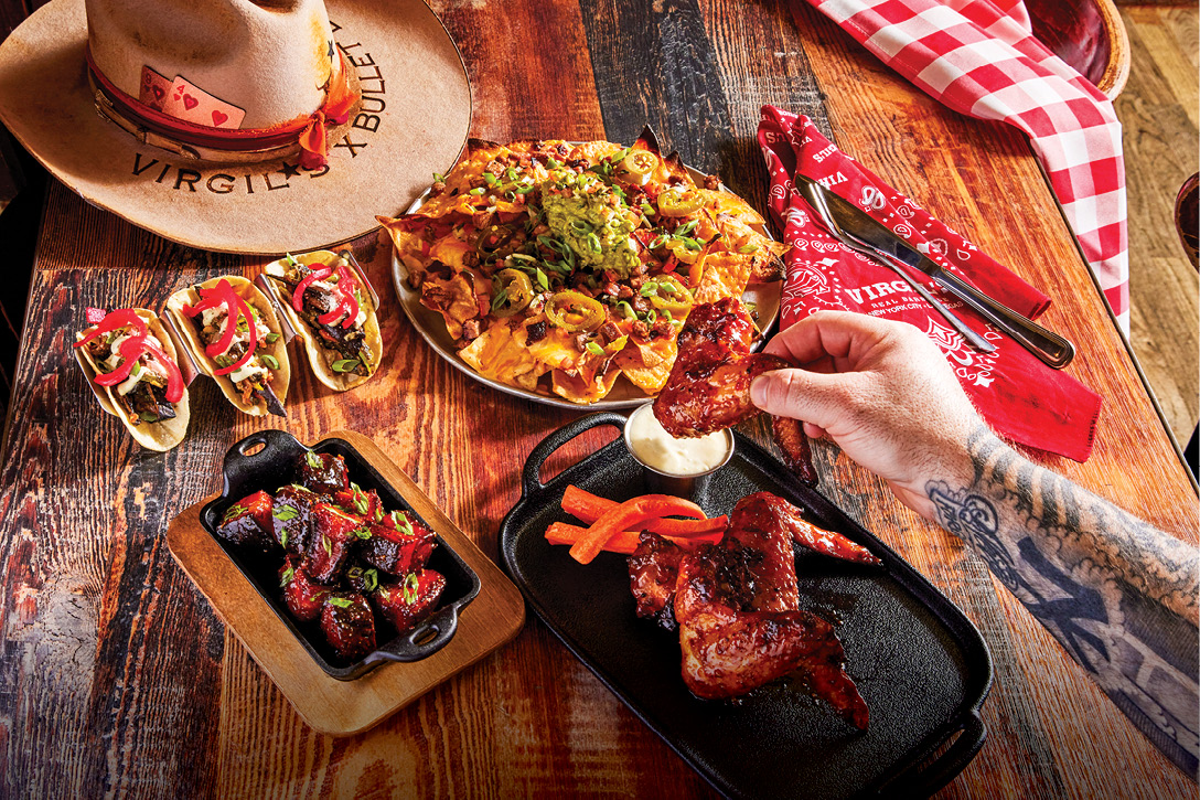 Nachos, BBQ Wings and more