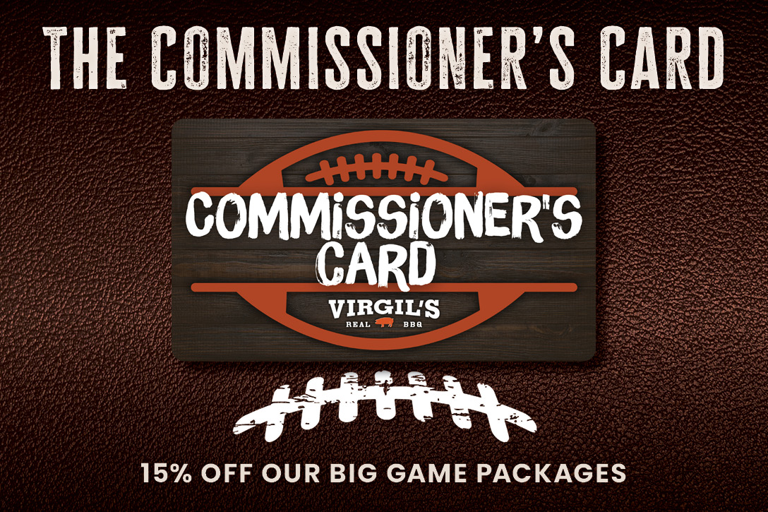The Commissioner's Card | 15% off our Big Game Packages